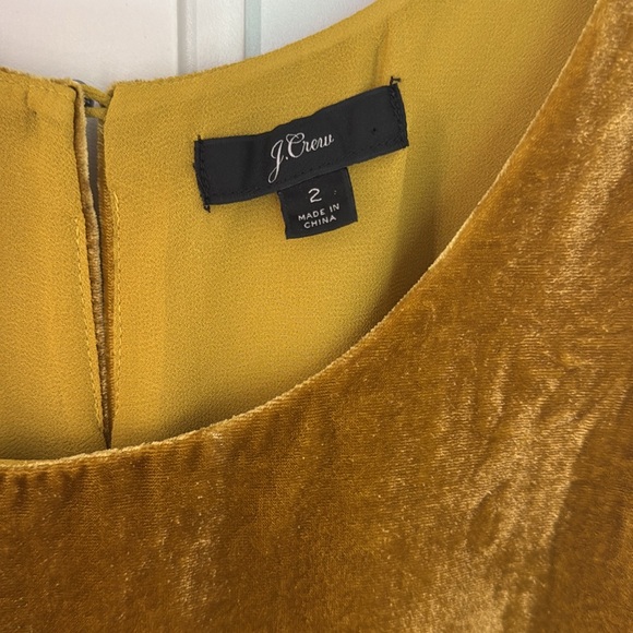 NWOT J CREW Velvet Tank Top in Olive Green 2 - Picture 4 of 4